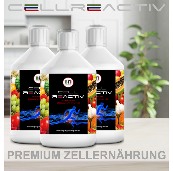 CELL ReActiv LIQUID 3 Monats Set  (Premium Zellnahrung)